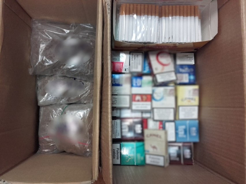 Policja w Kaliszu skonfiskowała nielegalne papierosy i tytoń