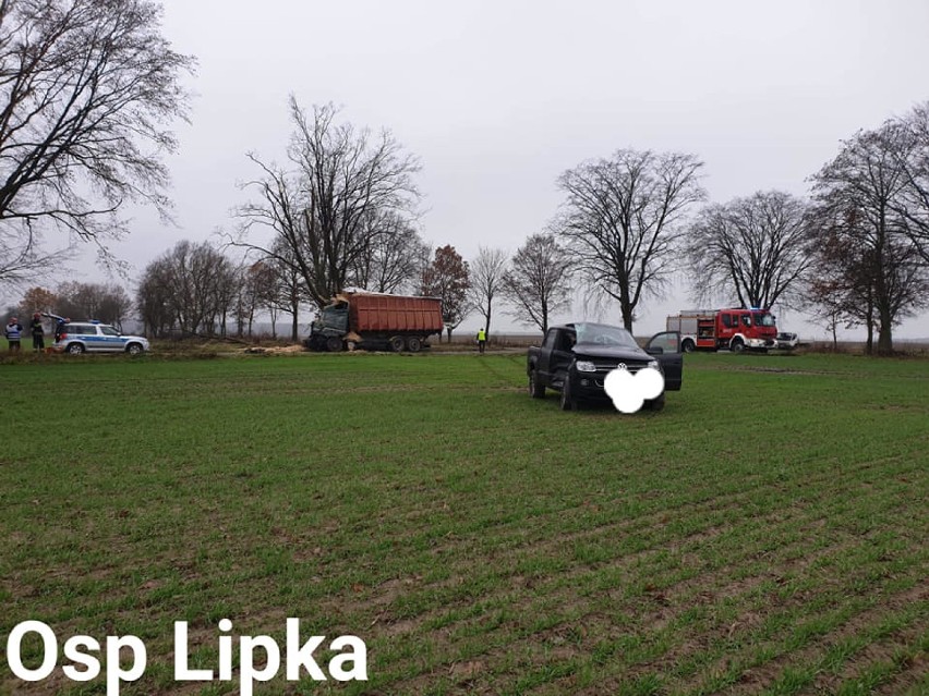 Wczoraj na drodze Lipka – Łąkie doszło do wypadku samochodowego