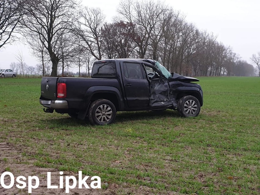 Wczoraj na drodze Lipka – Łąkie doszło do wypadku samochodowego