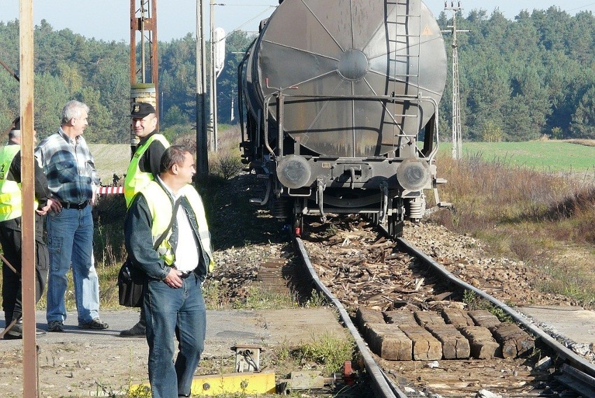 Wykolejenie pociągu towarowego w Brzustowie koło Tomaszowa Mazowieckiego [ZDJĘCIA]