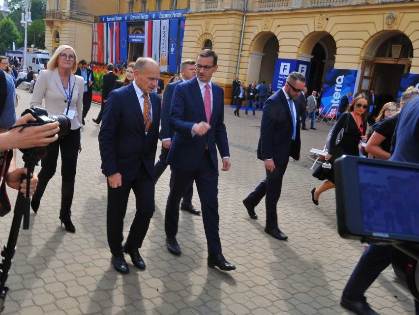 Premier Mateusz Morawiecki przybył do Krynicy na Forum Ekonomiczne
