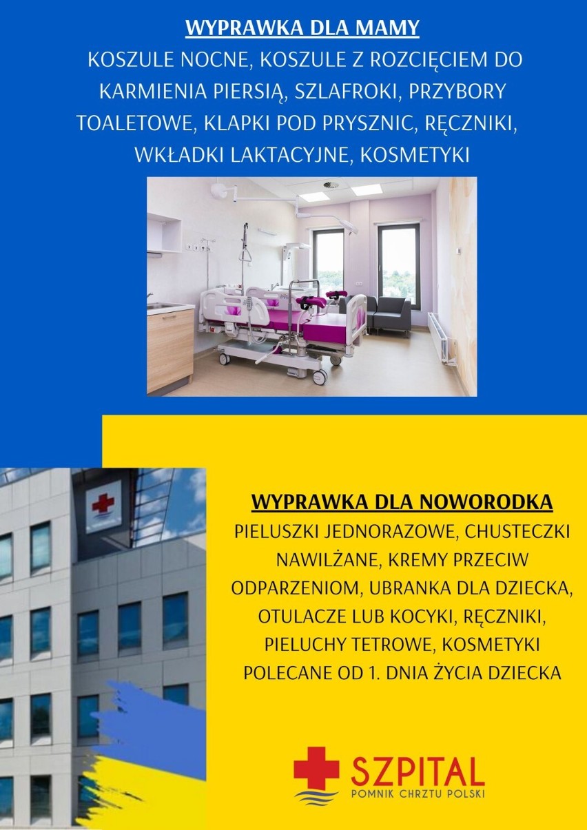 Gnieźnieński szpital organizuje zbiórkę dla ukraińskich przyszłych mam. Potrzebne są wyprawki!