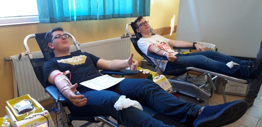Akcja krwiodawstwa w ZSET w Lesznie