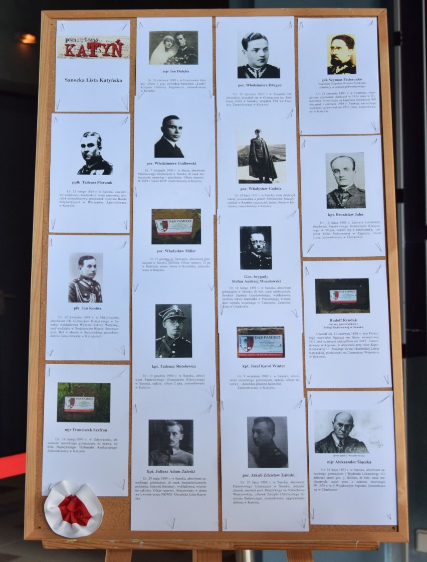 Sanoczanie z Listy Katyńskiej - niezwykła wystawa w SDK w Sanoku