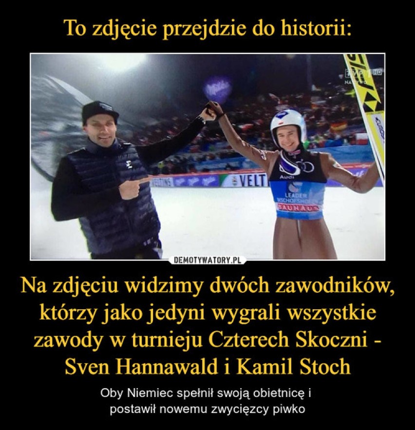 Kamil Stoch w wielkim stylu zwycięża Turniej Czterech Skoczni. To było fenomenalne! [MEMY]