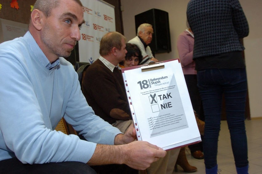 Referendum w Słupsku: Pierwsze spotkanie z mieszkańcami [FOTO+FILM]