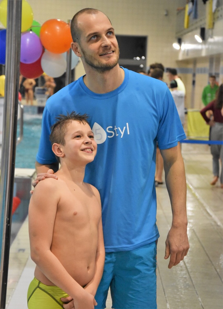 Paweł Korzeniowski jest idolem dla młodych pływaków