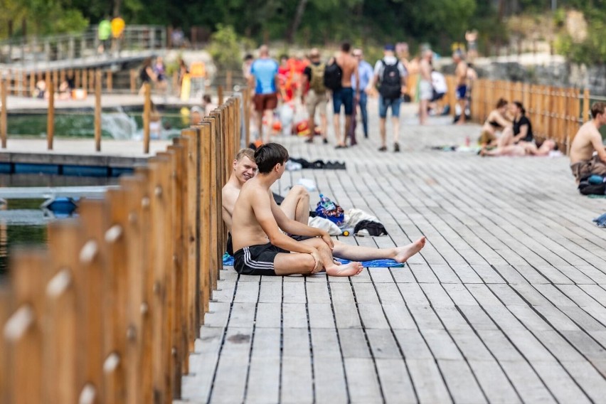 Kąpielisko na Zakrzówku cieszy się dużą popularnością