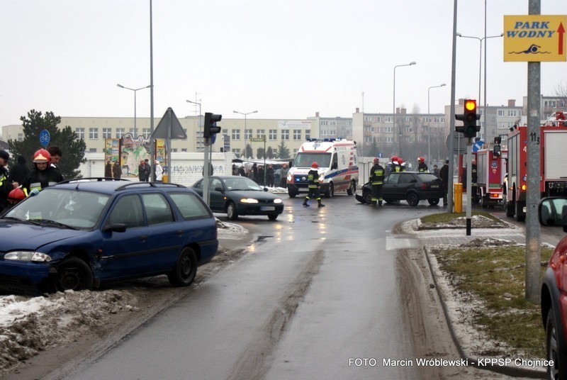 Wypadek na skrzyżowaniu w Chojnicach