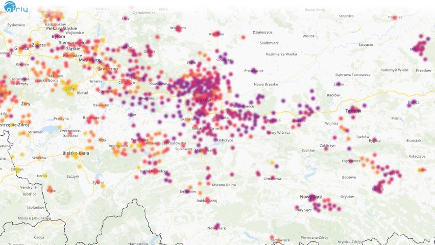 Stan z godz. 18 17 grudnia, Małopolska.
Wczoraj znowu trudno...