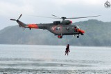 Akcja ratunkowa na Bałtyku 18.01.2020. Śmigłowiec W-3WARM podjął chorego z promu płynącego do Gdyni
