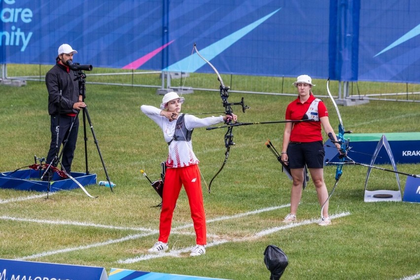 Magdalena Śmiałkowska podczas startu na igrzyskach...