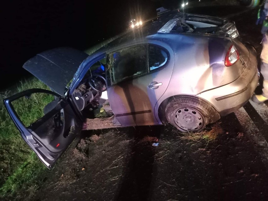 W Jabłonowie-Zamku kierowca osobówki zjechał z drogi do...