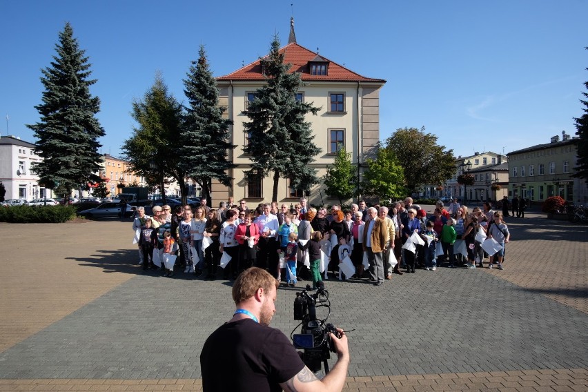 W sobotę na rynku w Swarzędzu kręcono zdjęcia do filmu...