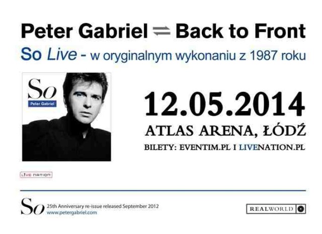 Peter Gabriel - So - koncert w Łodzi