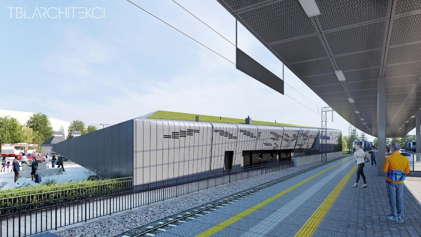 Projekt odnowionego dworca kolejowego we Wrzeszczu