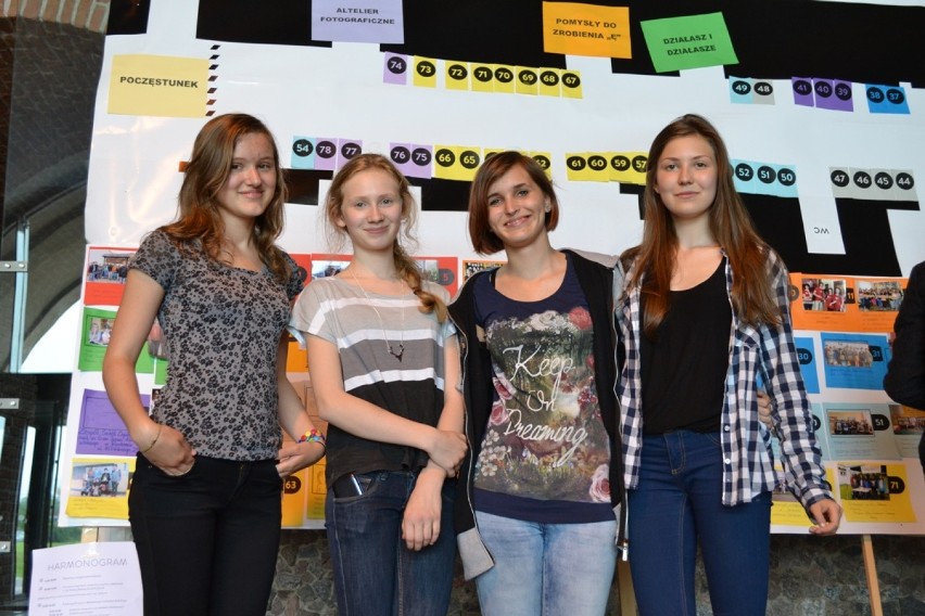 Gimnazjaliści z SKE "Młodzież dla Europy" prezentowali swój...