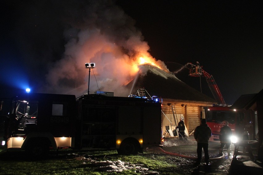 Wielki pożar domu w gminie Wolsztyn