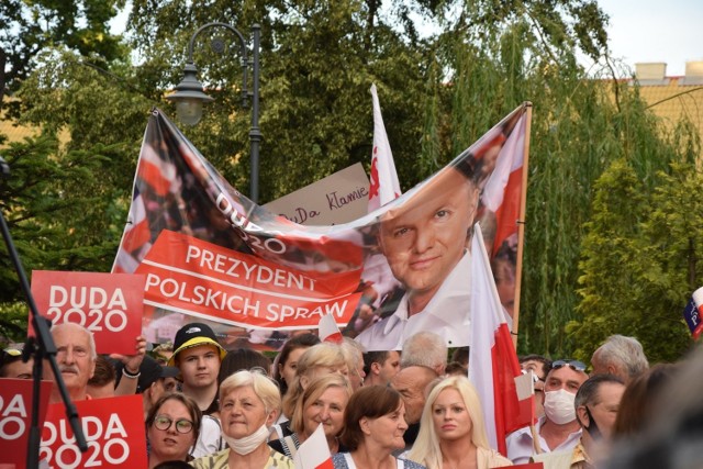 Wizyta Andrzeja Dudy, walczącego o reelekcję prezydenta, 2 lipca 2020 r.