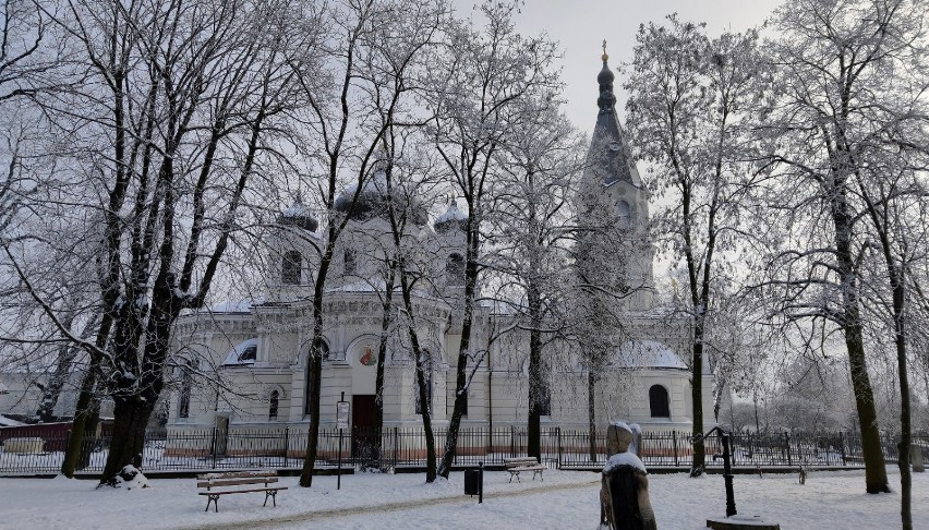 Zima 2021 w Piotrkowie. W poniedziałek 18 stycznia duży mróz