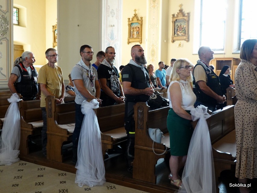 Rajd Katyński w Sokółce. Kilkudziesięciu motocyklistów pojawiło się w kościele i miejscach pamięci