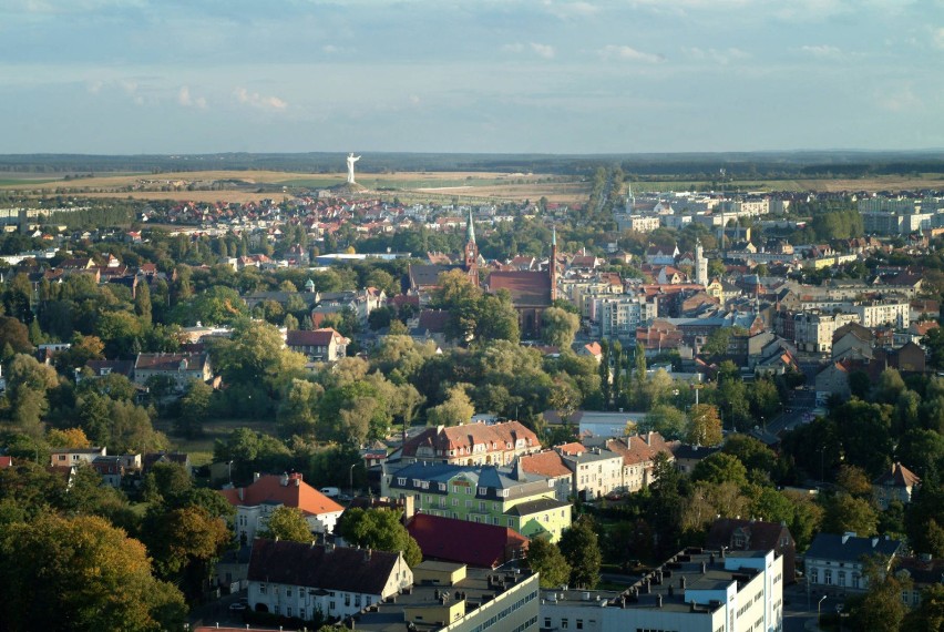 Panorama Świebodzina 2012 z lotu balonem
