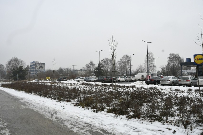 Na działkach położonych między marketem Lidl i  zakładem...