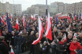 Manifestacja zwolenników i przeciwników KOD w Łodzi [ZDJĘCIA]