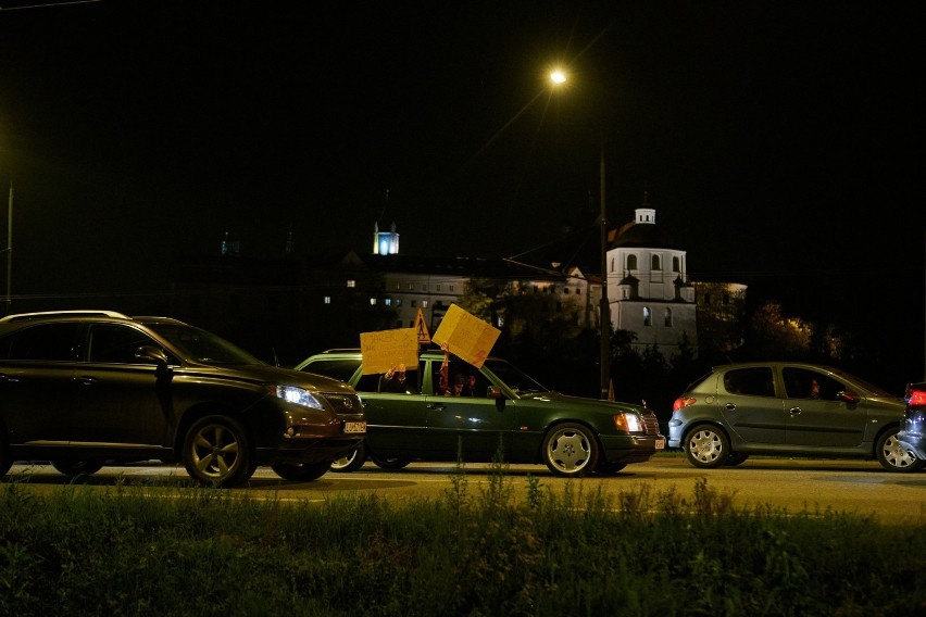 Samochodowy protest w Lublinie