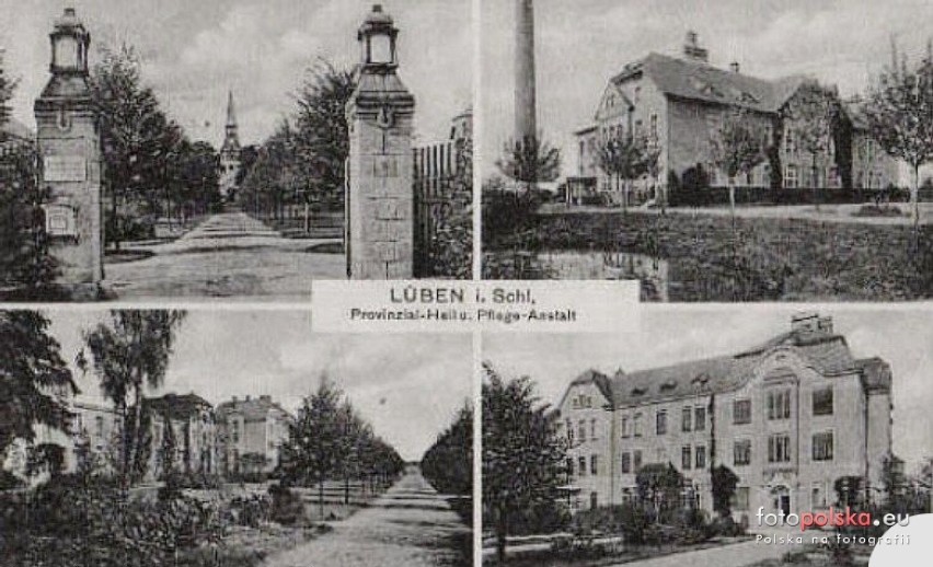Lubin 1918 - Na widokówce widzimy Lubin w okolicach roku...