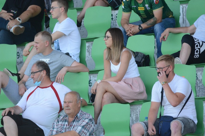 Kibice na meczu Olimpia Grudziądz - GKS Bełchatów [zdjęcia]