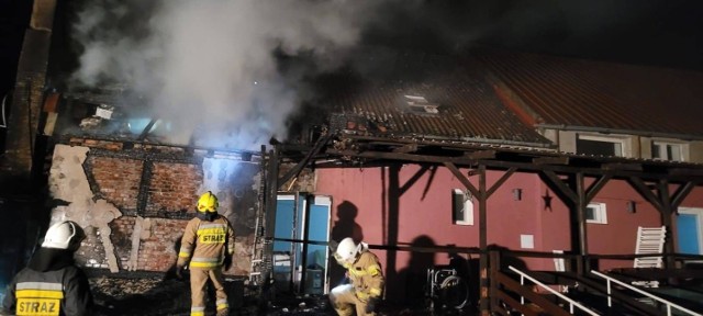 Pożar w domu opieki w wsi Mątowskie Pastwiska, w powiecie kwidzyńskim