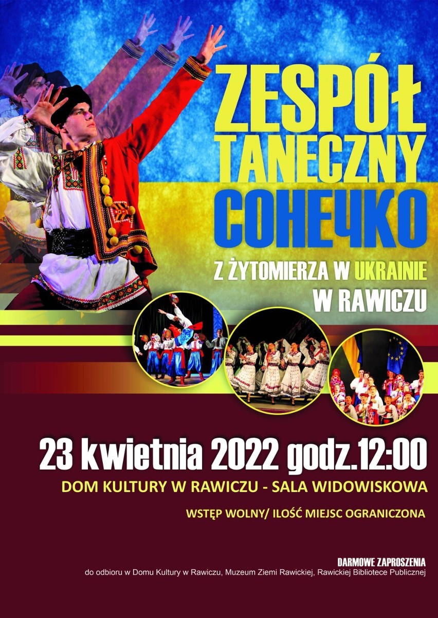Występ tancerzy z Ukrainy w DK Rawicz
