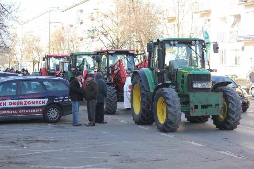 Protest rolników w Koninie