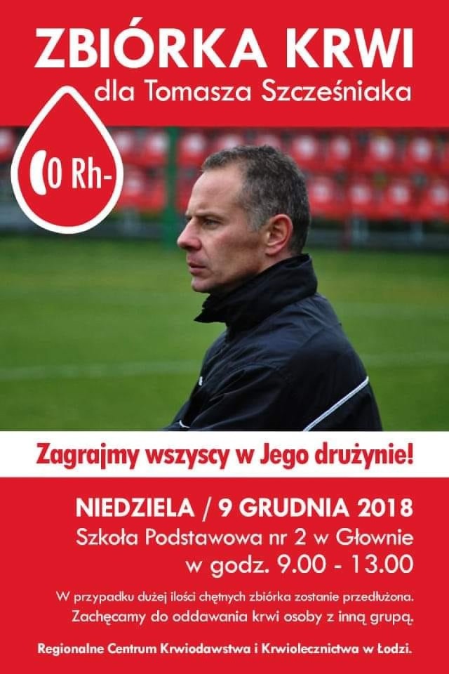 Pilnie potrzebna krewa dla Tomasza Szcześniaka - trenera Stali!
