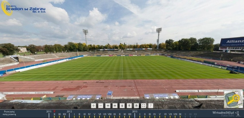 Budowa stadionu w Zabrzu - październik 2011