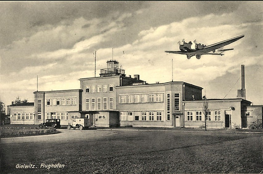 Lata 1936-1939, Lotnisko sportowe Aeroklubu Gliwickiego.