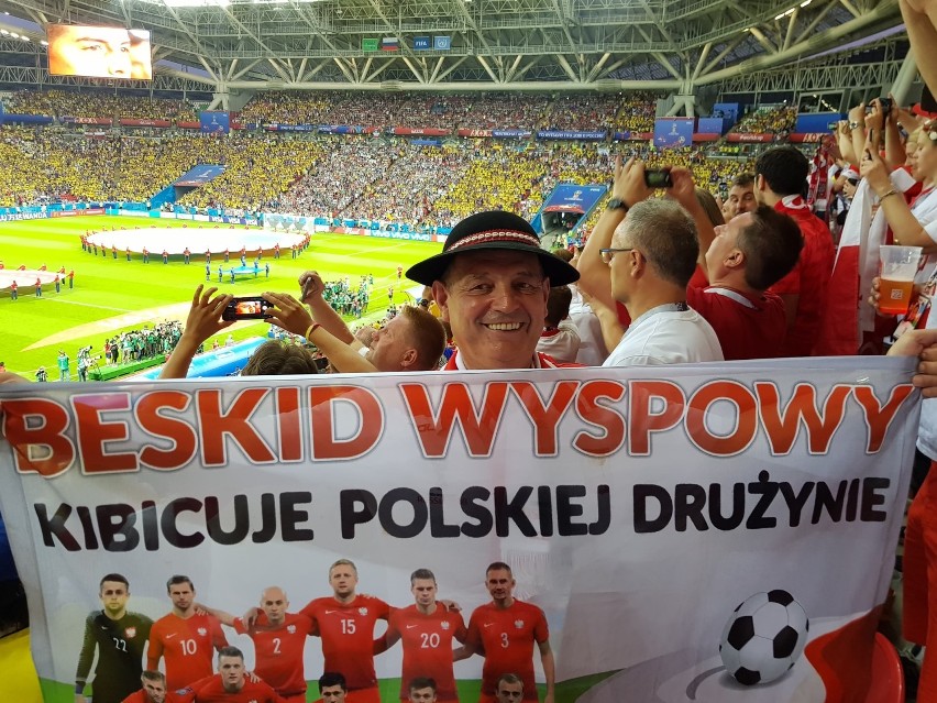 Beskid Wyspowy na stadionie w Kazaniu mocno kibicował polskim piłkarzom [ZDJĘCIA]