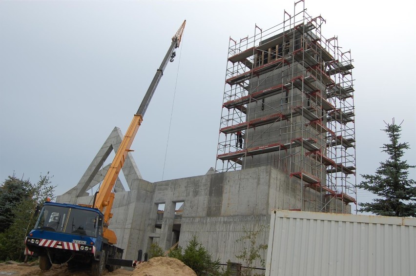 Budowa koscioła w Mojuszu - wrzesień 2015