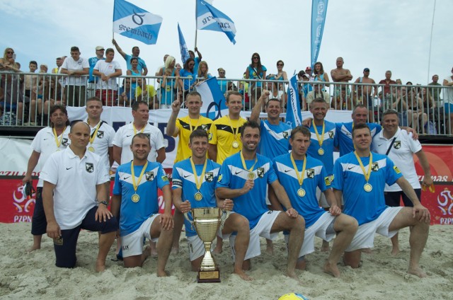 Zawodnicy Grembacha Łódź zdobyli po raz 5 tytuł Mistrza Polski w piłce nożnej plażowej.