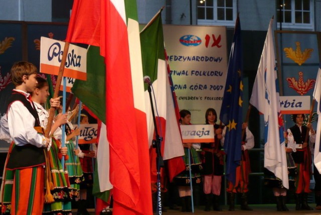 Otwarcie IX Festiwalu Folkloru w Zielonej Górze.