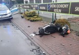 Opalenica. Wypadek na ulicy Łąkowej. Samochód zderzył się ze skuterem