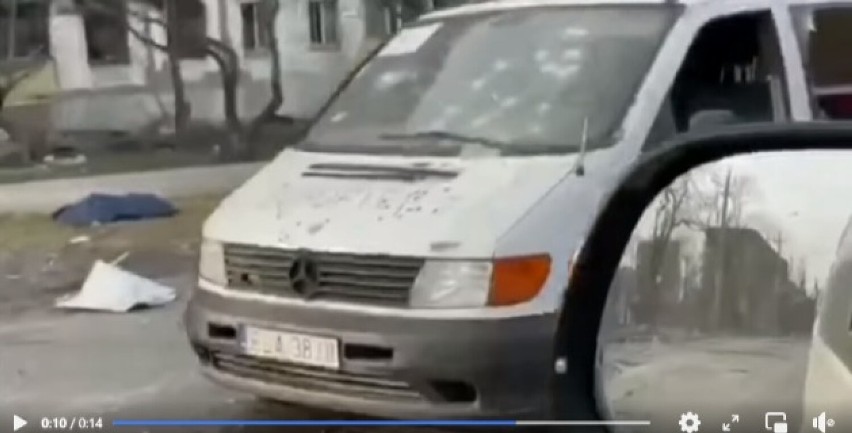 Samochód z rejestracją z Łasku znaleziono ostrzelany w Mariupolu. Co się tam stało?