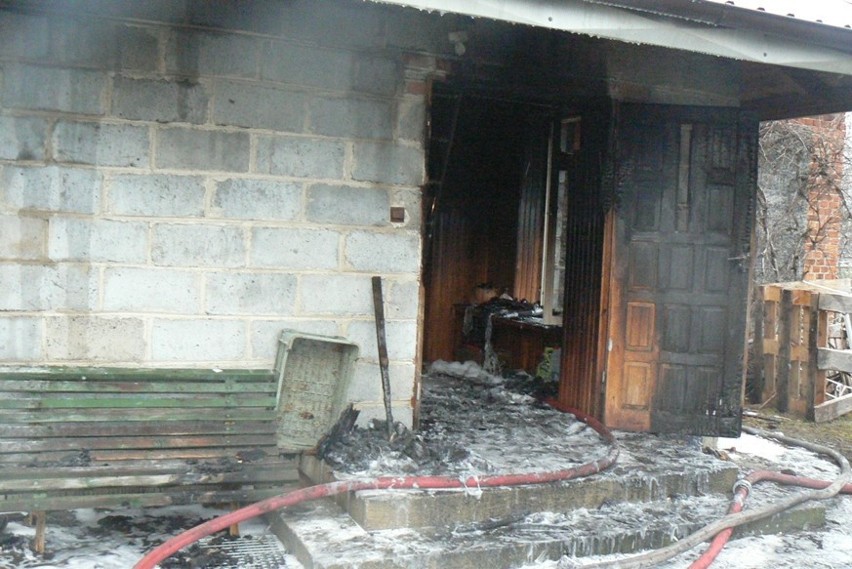 Pożar domu w miejscowości Rybie. Spłonął mężczyzna