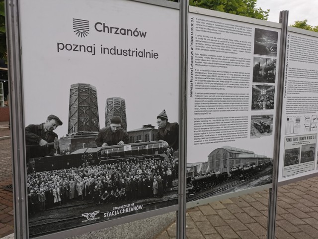 Historia lokalnego przemysłu i technik na wystawie dostępnej na Rynku w Chrzanowie