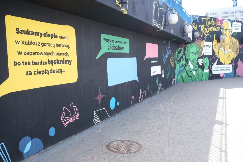 Warszawa. Niezwykły mural przy metrze Centrum. "Będzie powstawał etapami