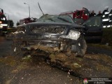 Wypadki w powiecie lubartowskim: W Krępie dachował vw, w Glinniku zderzyły się dwa auta