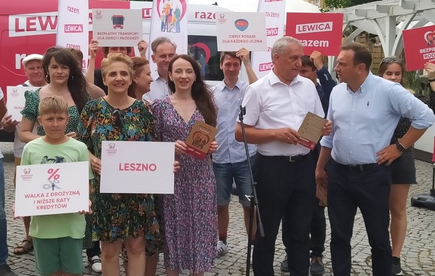 Leszno było kolejnym przystankiem wakacyjnej trasy Lewicy. Wiesław Szczepański i Agnieszka Dziemianowicz-Bąk mówili o edukacji ZDJĘCIA