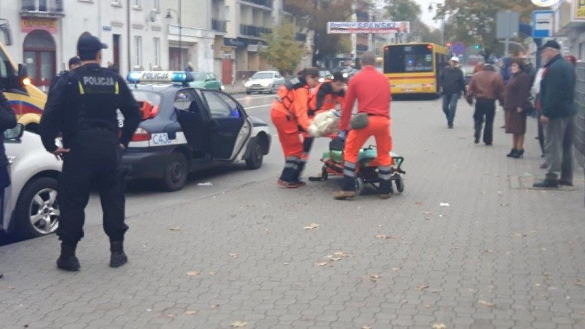 Wypadek we Włocławku. Znów potrącenie na przejściu dla pieszych na ul. Chopina [zdjęcia]