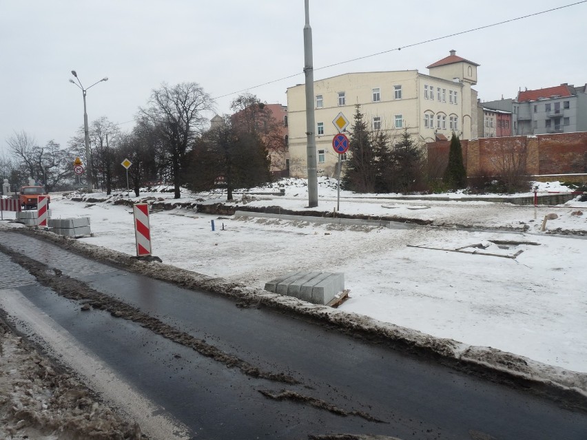 Grudziądz. Remont na placu Stycznia wstrzymany!(ZDJĘCIA)